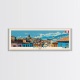 Huaral, Peru Panoramic Canvas Print, Huaral, Peru Painting, Peru Art, Huaral Travel Poster, Travel Art, Housewarming Gift