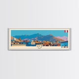 Ica, Peru Panoramic Canvas Print, Ica, Peru Painting, Peru Art, Ica Travel Poster, Travel Art, Guest Room Painting