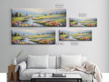 Mountain and Forest Canvas Wall Art, Hill and Trees Canvas Wall Decor, Nature and Forest Decoration, Canvas Print Home Decor Wall Hanging