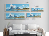 Big Fraile Island, Venezuela Panoramic Beach Print, Vacation Gift, Venezuela Wall Art, Framed Canvas Print, Framed Beach Painting