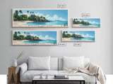 Bintan Island, Indonesia Panoramic Beach Print, Vacation Gift, Indonesia Wall Art, Beach Painting, Beach Decor, Beach Painting