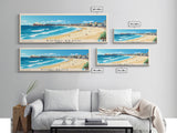 Bondi Beach, Sydney, Australia Panoramic Print, Vacation Gift, Sydney, Australia Wall Art, Beach Painting, Beach Decor, Beach Or Lakehouse Art