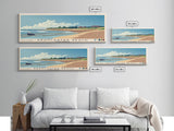 Brancaster Beach, United Kingdom Panoramic Beach Print, Vacation Gift, United Kingdom Wall Art, Framed Canvas Print, Framed Beach Painting