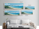 Byron Bay, Australia Panoramic Print, Vacation Gift, Australia Wall Art, Vacation Wall Art, Vacatation Memories, Beach Decor, Beach Or Lakehouse Art