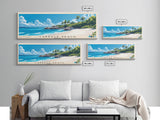 Cabbage Beach, Bahamas Panoramic Beach Print, Vacation Gift, Bahamas Wall Art, Beach Painting, Beach Decor, Beach Painting
