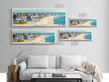 Cape May, New Jersey Panoramic Beach Print, Vacation Gift, New Jersey Wall Art, Beach Painting, Beach Decor, Beach Painting