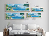 Capri, Italy Panoramic Print, Vacation Gift, Italy Wall Art, Vacation Wall Art, Vacatation Memories, Beach Decor, Beach Or Lakehouse Art