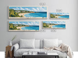 Captain's Bay, Anguila Panoramic Print, Vacation Gift, Anguila Wall Art, Beach Painting, Beach Decor, Beach Or Lakehouse Art