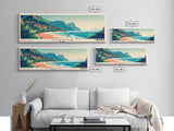 Caraíva, Brazil Panoramic Print, Vacation Gift, Brazil Wall Art, Beach Painting, Beach Decor, Large Wall Art, Wood Frame Art