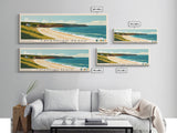 Cavendish Beach, Canada Panoramic Beach Print, Vacation Gift, Canada Wall Art, Framed Canvas Print, Framed Beach Painting