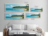 Cayo Levantado, Dominican Republic Panoramic Print, Vacation Gift, Dominican Republic Wall Art, Beach Painting, Beach Decor, Beach Or Lakehouse Art