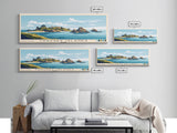 Chausey Islands, France Panoramic Beach Print, Vacation Gift, France Wall Art, Beach Painting, Beach Decor, Beach Painting