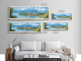 Chiemsee, Germany Panoramic Print, Vacation Gift, Germany Wall Art, Beach Painting, Beach Decor, Beach Or Lakehouse Art
