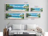 Cove Beach, Bahamas Panoramic Print, Vacation Gift, Bahamas Wall Art, Vacation Wall Art, Vacatation Memories, Beach Decor, Beach Or Lakehouse Art