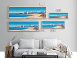 Essaouira, Morocco Panoramic Print, Vacation Gift, Morocco Wall Art, Beach Painting, Beach Decor, Beach Or Lakehouse Art