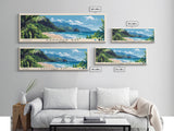 Gardner Bay, Ecuador Panoramic Beach Print, Vacation Gift, Ecuador Wall Art, Beach Painting, Beach Decor, Beach Painting