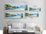 Genovesa Island, Ecuador Panoramic Print, Vacation Gift, Ecuador Wall Art, Beach Painting, Beach Decor, Large Wall Art, Wood Frame Art