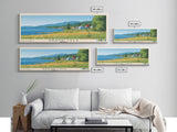 Grand Isle, Vermont Panoramic Print, Vacation Gift, Vermont Wall Art, Vacation Wall Art, Vacatation Memories, Beach Decor, Beach Or Lakehouse Art