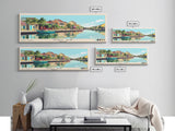 Hoi An, Vietnam Panoramic Beach Print, Vacation Gift, Vietnam Wall Art, Framed Canvas Print, Framed Beach Painting