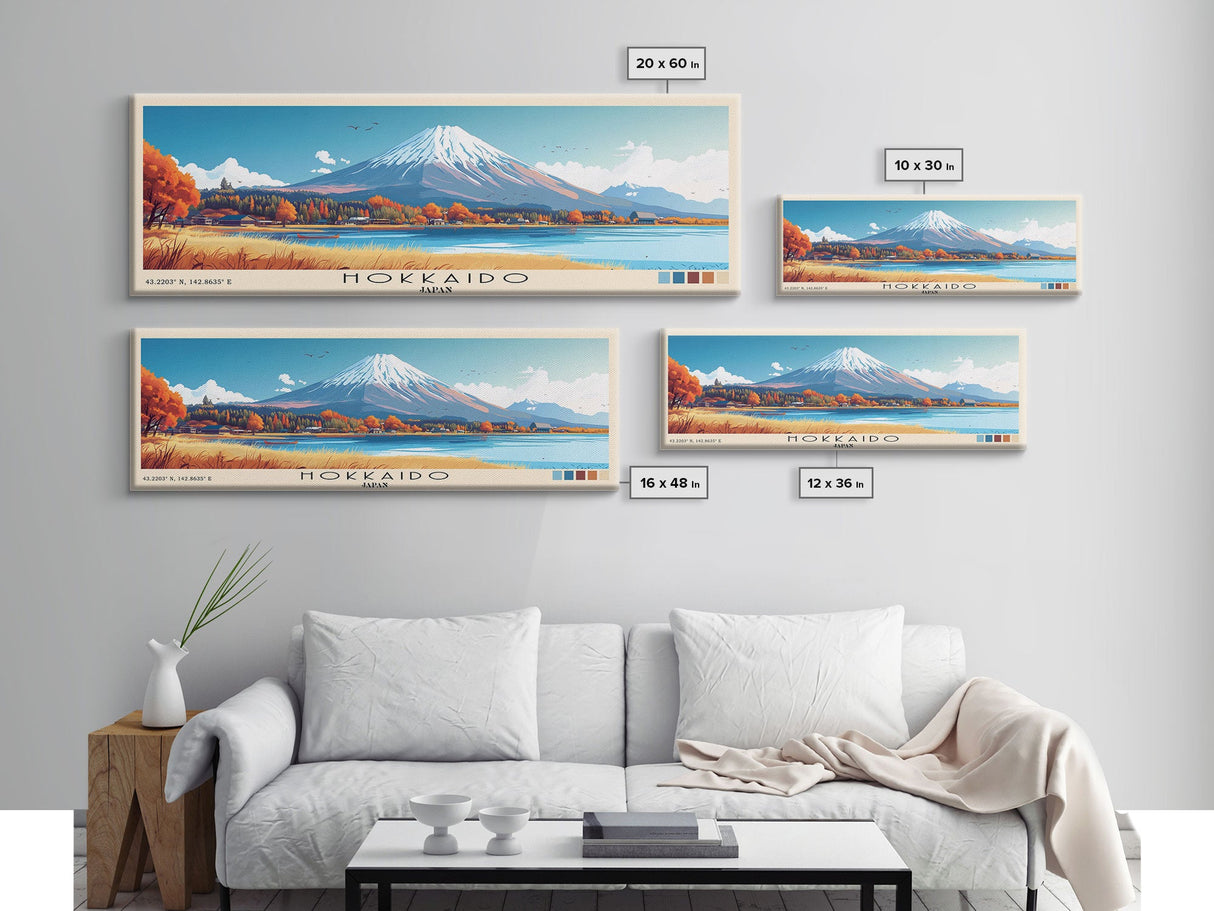 Hokkaido, Japan Panoramic Print, Vacation Gift, Japan Wall Art, Vacation Wall Art, Vacatation Memories, Beach Decor, Beach Or Lakehouse Art