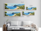 Kabak Beach, Turkey Panoramic Print, Vacation Gift, Turkey Wall Art, Beach Painting, Beach Decor, Beach Or Lakehouse Art