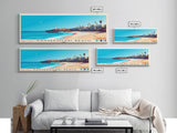 Kanyakumari Beach, India Panoramic Beach Print, Vacation Gift, India Wall Art, Framed Canvas Print, Framed Beach Painting