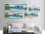 Kawau Island, New Zealand Panoramic Print, Vacation Gift, New Zealand Wall Art, Beach Painting, Beach Decor, Beach Or Lakehouse Art