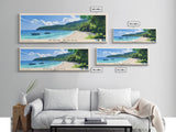 Koh Rong, Cambodia Panoramic Print, Vacation Gift, Cambodia Wall Art, Beach Painting, Beach Decor, Large Wall Art, Wood Frame Art