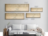 Tokyo Japan Panoramic map print poster or framed canvas, Tokyo map print poster canvas, Japan city map print canvas, Vintage Travel Art