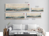 Bradford United Kingdom Travel Print Wall Art, Panoramic City Art, Travel Art, Wall Decor, Vacation Gift, Framed Canvas Print Or Metal Art