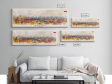 Bytom Poland Panoramic Travel Poster, Framed Canvas Print or Metal Wall Art, Travel Art, Home Decor, Panoramic Painting, Midcentury Art