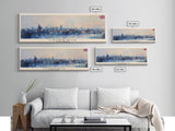 Cambridge United Kingdom Travel Print Wall Art, Panoramic City Art, Travel Art, Wall Decor, Vacation Gift, Framed Canvas Print Or Metal Art