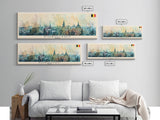 Korolyov Russia Wall Art, Panoramic Travel Poster, Panoramic Framed Canvas Print, City Wall Art, Wall Hanging Home Decor, Travel Art
