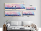 Krefeld Germany Panoramic Travel Poster, Framed Canvas Print or Metal Wall Art, Travel Art, Home Decor, Panoramic Painting, Midcentury Art