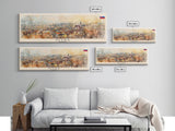 Nitra Slovakia Wall Art, Panoramic Travel Poster, Panoramic Framed Canvas Print, City Wall Art, Wall Hanging Home Decor, Travel Art