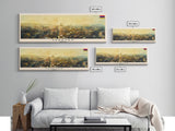 Yerevan Armenia Travel Art, City Art, Framed Canvas Print or Metal Wall Art, Europe Travel Poster, Panoramic Wall Art, Extra Wide Wall Art