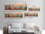 Korolyov Russia Wall Art, Panoramic Travel Poster, Panoramic Framed Canvas Print, City Wall Art, Wall Hanging Home Decor, Travel Art