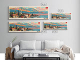 Samsun Turkey Travel Print Wall Art, Panoramic City Art, Travel Art, Wall Decor, Vacation Gift, Framed Canvas Print Or Metal Art