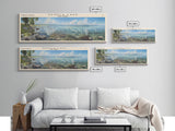 Seneca Lake New York Panoramic Framed Canvas Print, Lake House Decor, Wall Art, Travel Poster, Serene Lake Scene, Bedroom Decor
