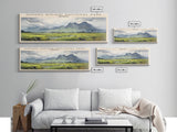 Gunung Rinjani National Park COUNTRY | Framed Travel Poster Canvas Print | Trendy Wall Art | Watercolor Painting | Living Room Art | Unique Art