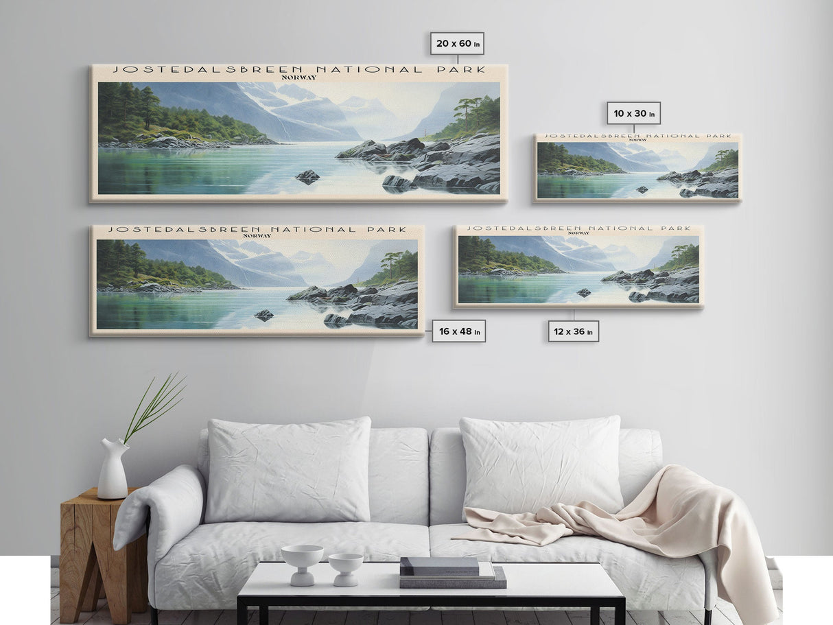 Jostedalsbreen National Park Wall Art Travel Poster Print, Gift For Travel Lover, Vacation Gift, COUNTRY Wall Art, Home Decor, Original Art