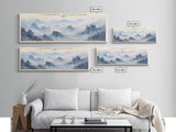 Tianmen Mountain Travel Poster Print, Framed Canvas Print, COUNTRY Travel Art, Wood Framed Art, Wall Hanging, Home Decor