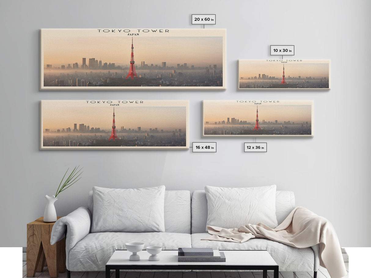 Tokyo Tower Travel Print Wall Art, Travel Poster Print, Retro Style COUNTRY Home Decor, Wall Hanging, Travel Gift Idea, Unique Metal Art