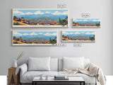 Butembo, Congo Panoramic Travel Poster Canvas Print, Butembo, Congo Painting, Congo Art, Butembo Panoramic Travel Art, Travel Painting