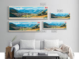 Cajamarca, Peru Panoramic Travel Poster Canvas Print, Cajamarca, Peru Painting, Peru Art, Cajamarca Travel Art, Guest Room Painting