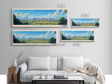 Chitungwiza, Zimbabwe Panoramic Travel Poster Canvas Print, Chitungwiza, Zimbabwe Painting, Zimbabwe Art, Chitungwiza Panoramic Travel Art, Travel Painting