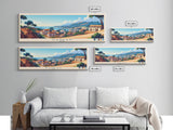 Kankan, Guinea Panoramic Travel Poster Canvas Print, Kankan, Guinea Painting, Guinea Art, Kankan Panoramic Travel Art, Travel Painting
