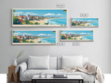 Nampula, Mozambique Panoramic Travel Poster Canvas Print, Nampula, Mozambique Painting, Mozambique Art, Nampula Panoramic Travel Art, Travel Painting