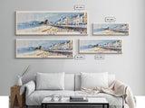 Bray, Ireland Panoramic Canvas Print, Bray, Ireland Painting, Ireland Art, Bray Travel Poster, Travel Art, Guest Room Painting