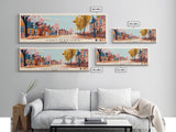 Chelmsford, England Panoramic Canvas Print, Chelmsford, England Painting, England Art, Chelmsford Travel Poster, Travel Art, Guest Room Painting